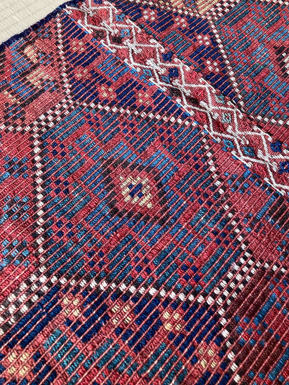 Thumbnail: アンティーク　キリム　トルコ　六角形モチーフ