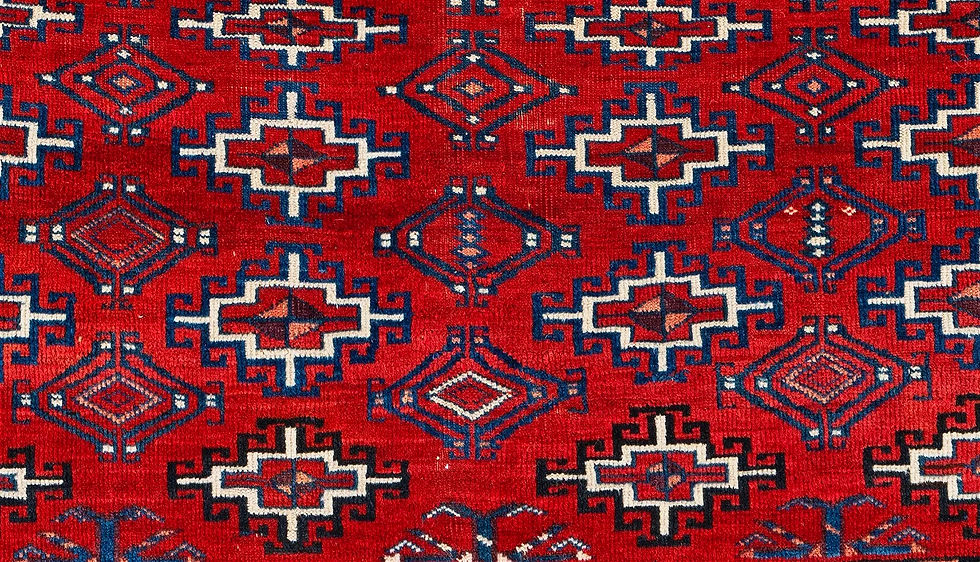 Thumbnail: Antique Yomud Turkmen Chuval  circa. 1880