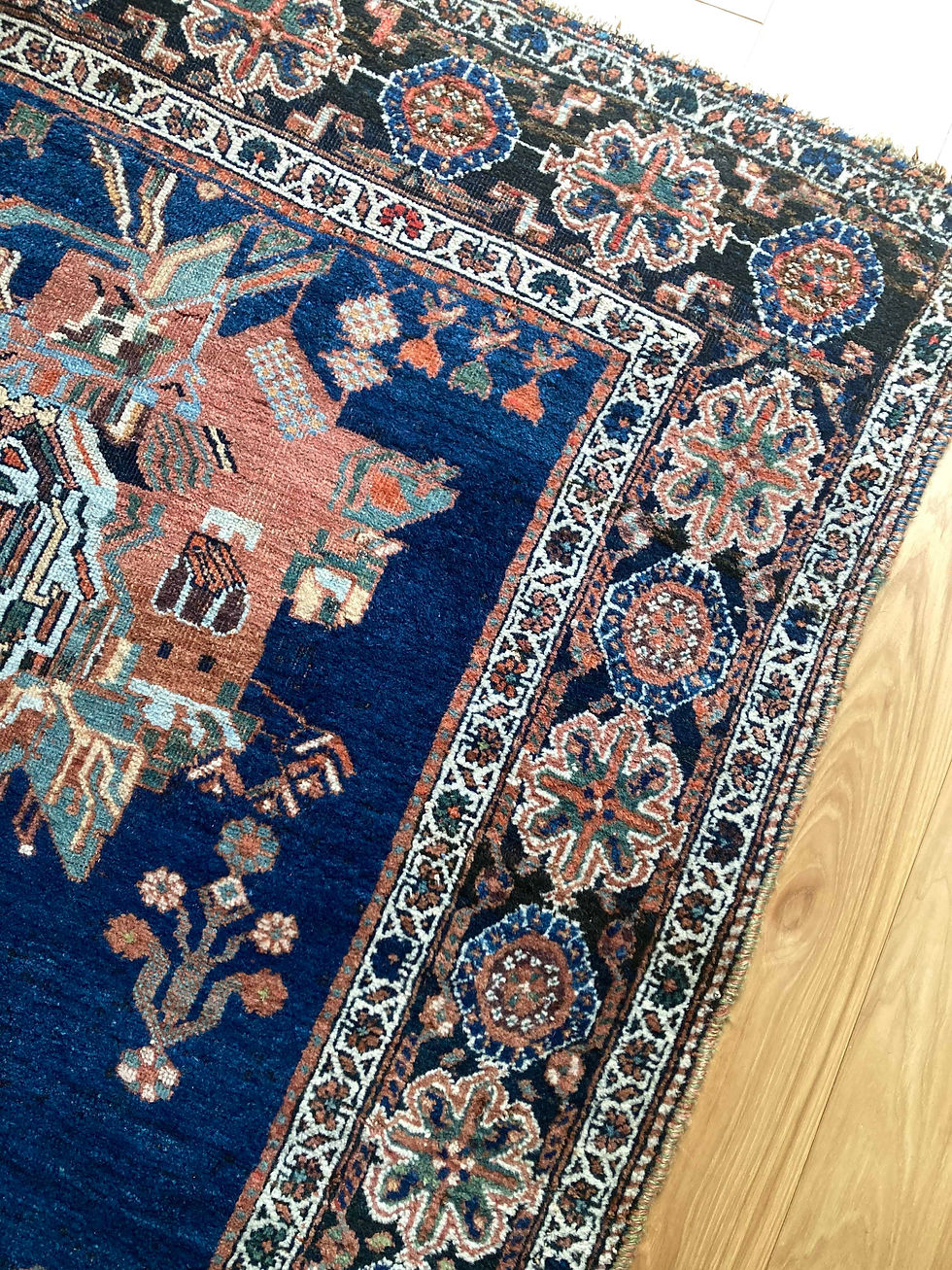 サムネイル： アンティーク アフシャル　ラグ  トライバルラグ