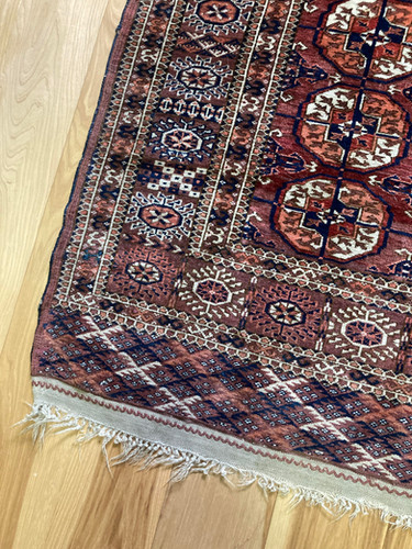 【トライバルラグ】トルクメニスタン産テッケラグ　210cm×120cm トライバルラグ】トルクメニスタン産テッケラグ 210cm×120cm