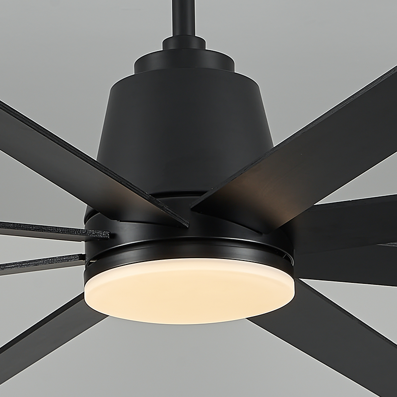 Large Ceiling Fan with Light Remote Control & DC Motor for Villa High Space
