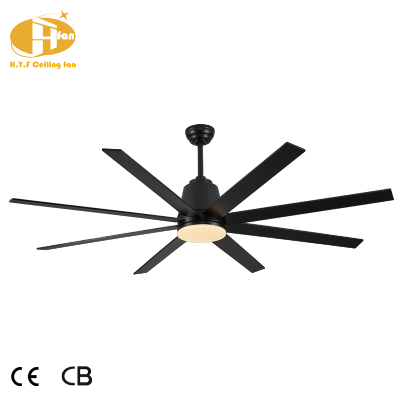 Thumbnail: Large Ceiling Fan with Light Remote Control & DC Motor for Villa High Space