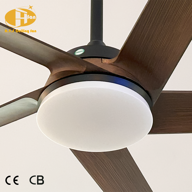 5-Blade Ceiling Fan with Dimmable LED Light and DC Motor