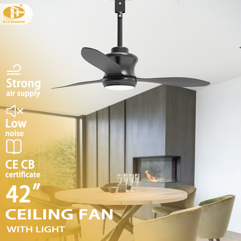 IP65 3 Blade Outdoor Ceiling Fan Light Remote Silent Reversible BLDC Motor