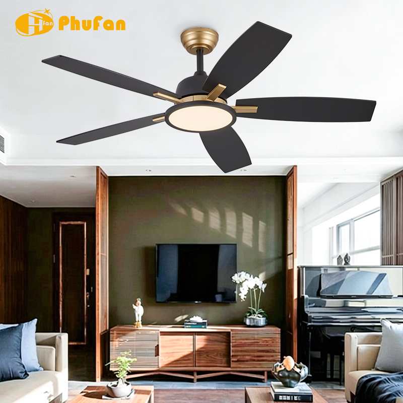 תמונה ממוזערת: Luxury Decor Ceiling Fan Lamp Forward & Reverse Airflow for Cafe Villa Entryway