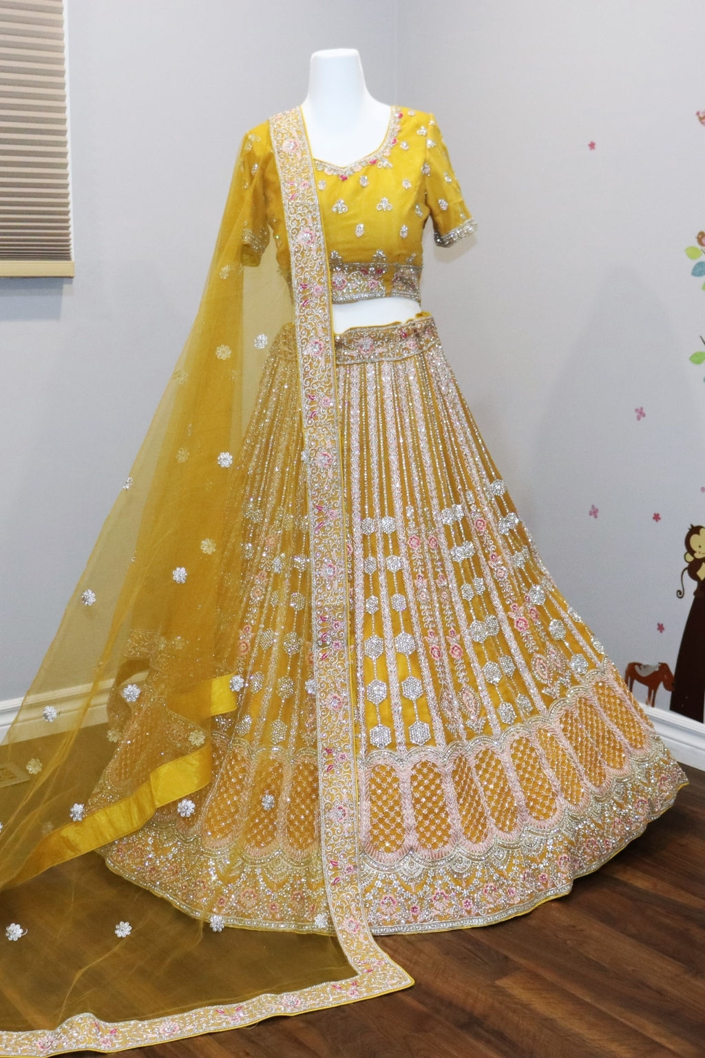 Stunning Yellow Lehenga