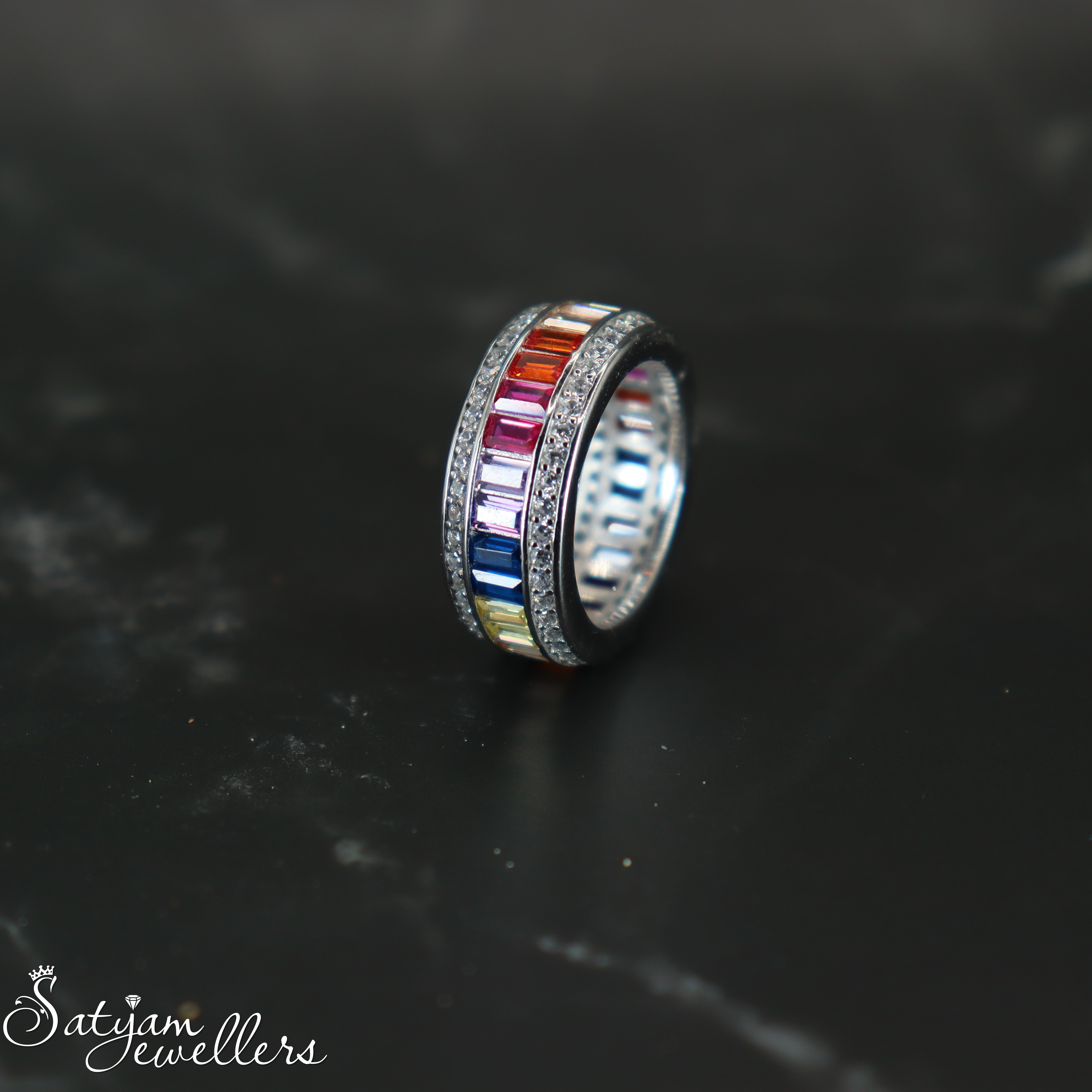 Multicolor Cocktail Ring