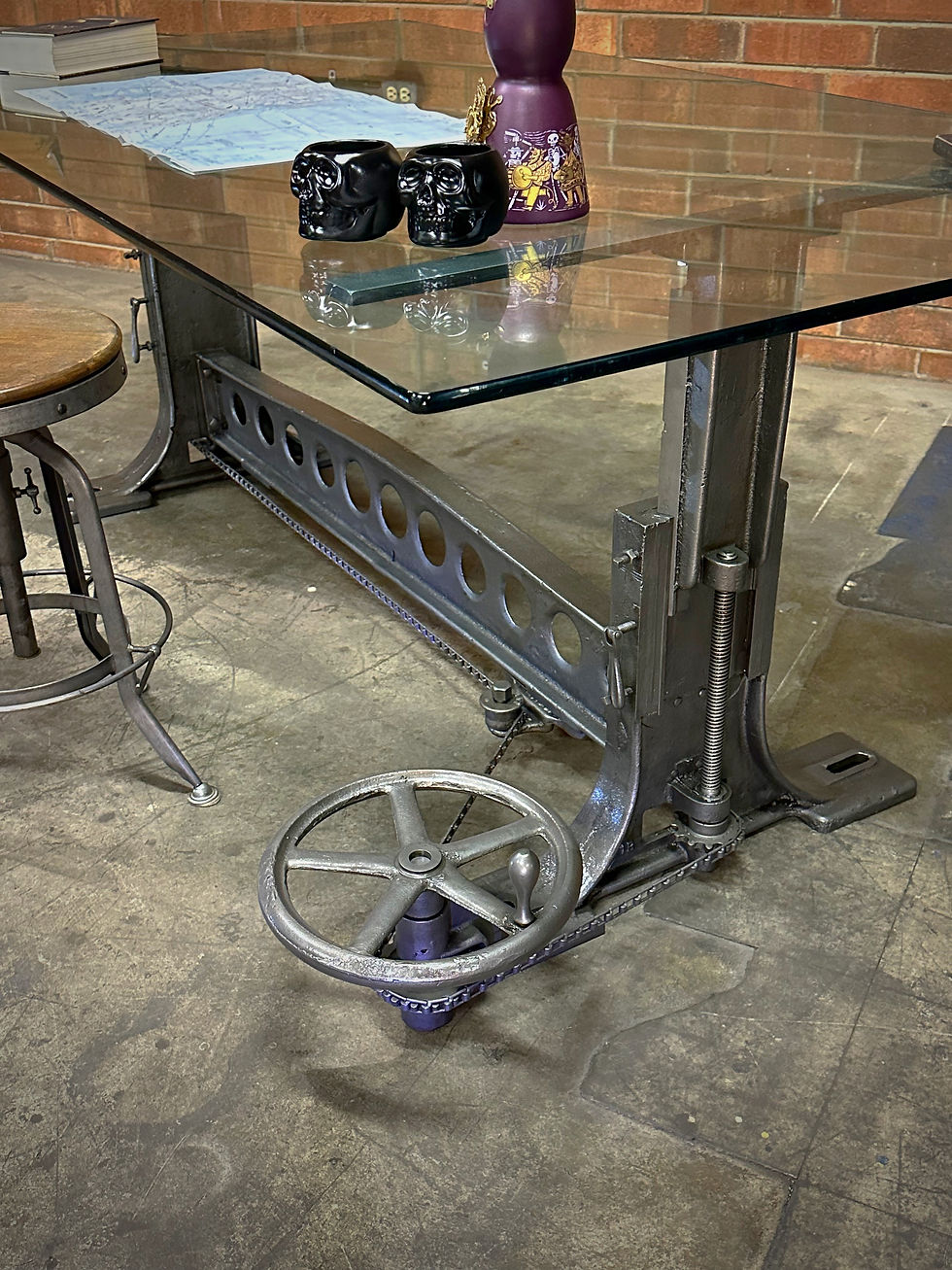 Thumbnail: Wysong and Miles Chain Drive Crank Table Base