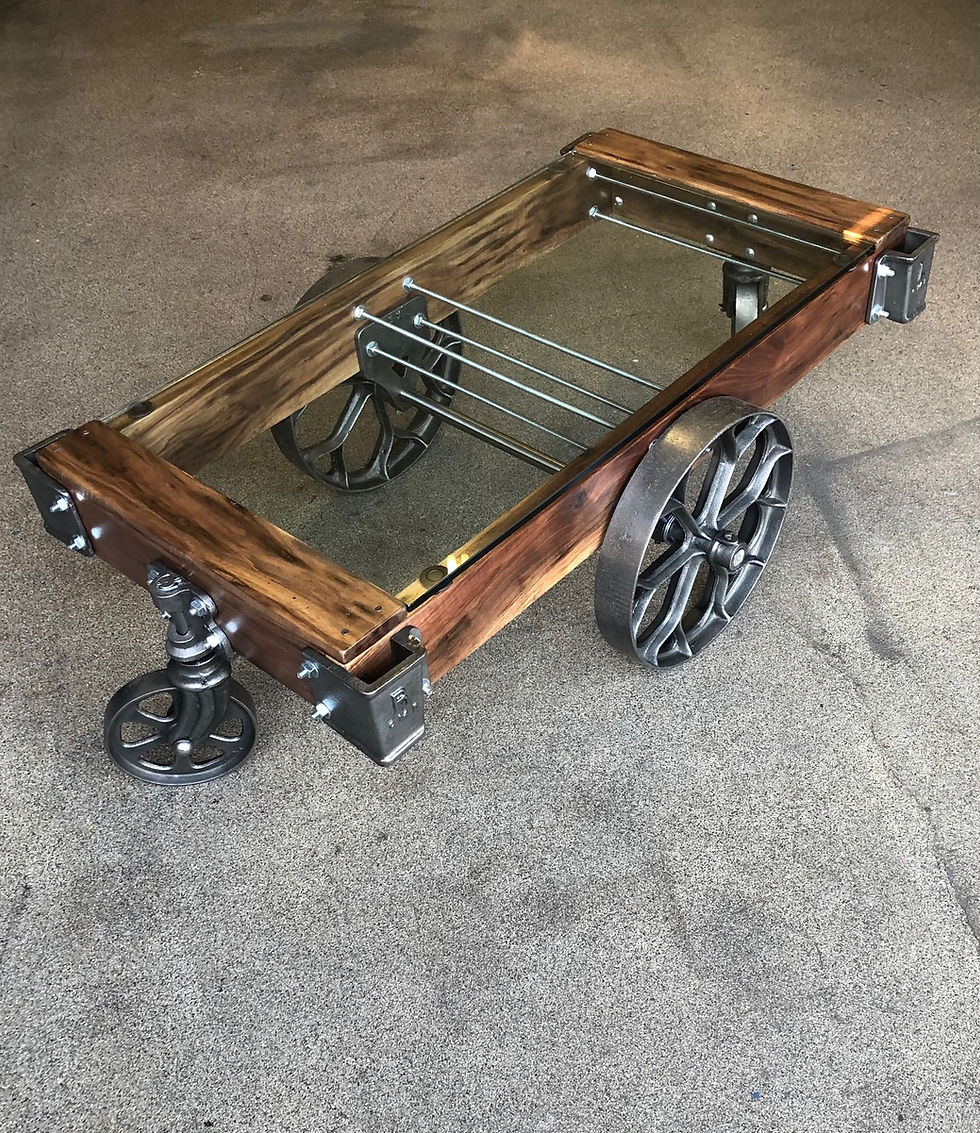 Thumbnail: Custom Lineberry Style Industrial Factory Cart