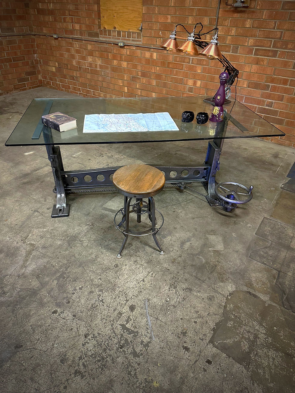 Thumbnail: Wysong and Miles Chain Drive Crank Table Base