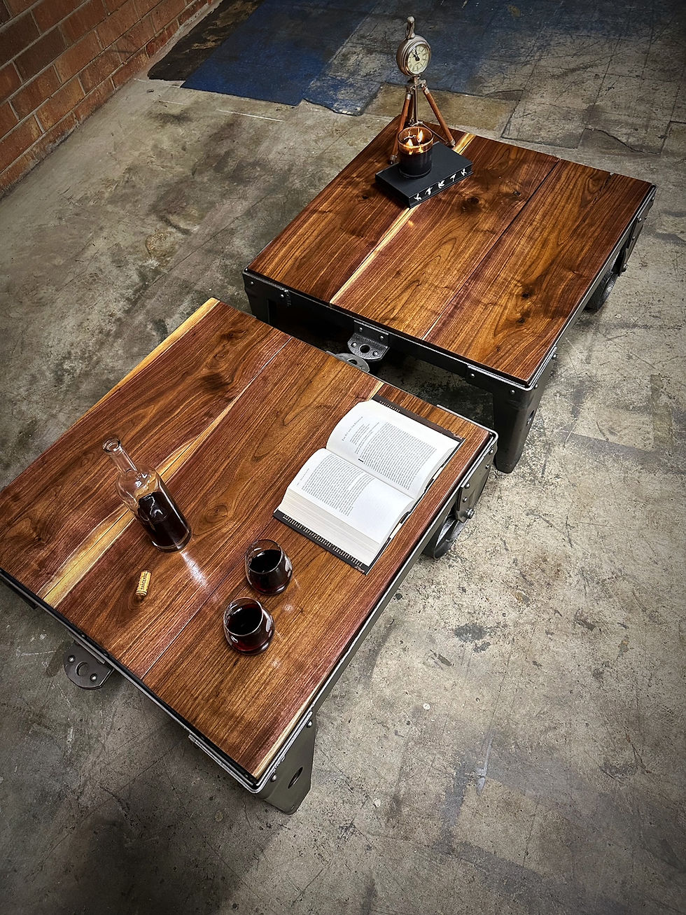 Thumbnail: Factory Service Company Factory Cart End Tables