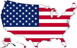 USA map flag