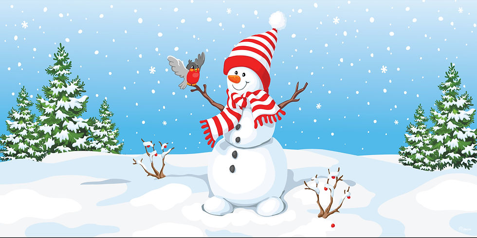 Snowman and Bird