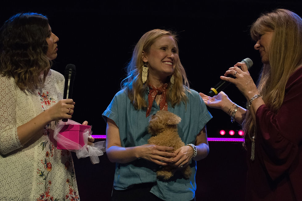 Julie Maguire with Jennie Allen