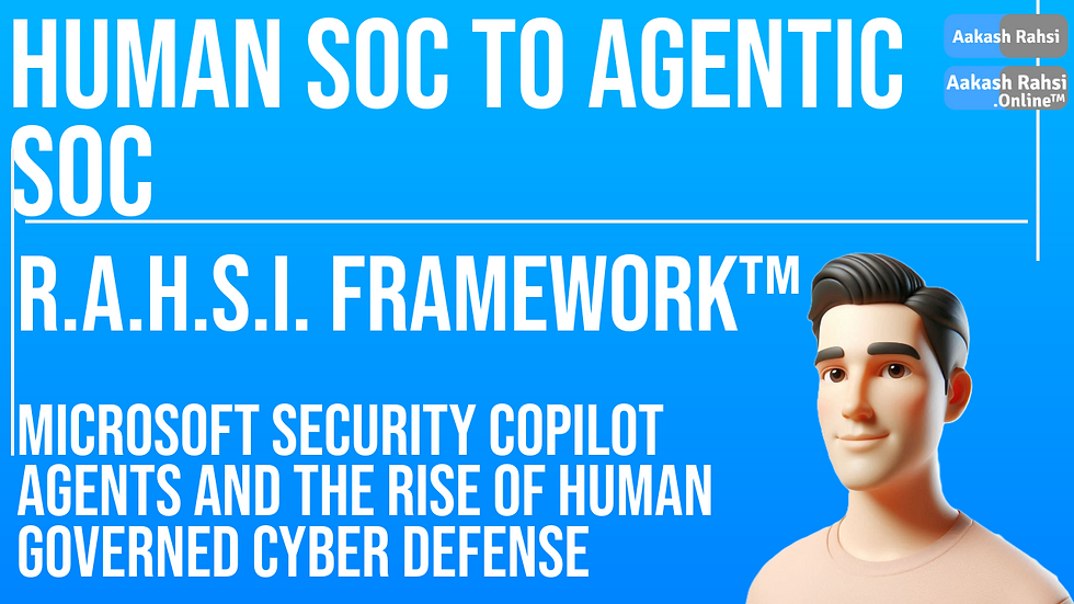 Human SOC to Agentic SOC