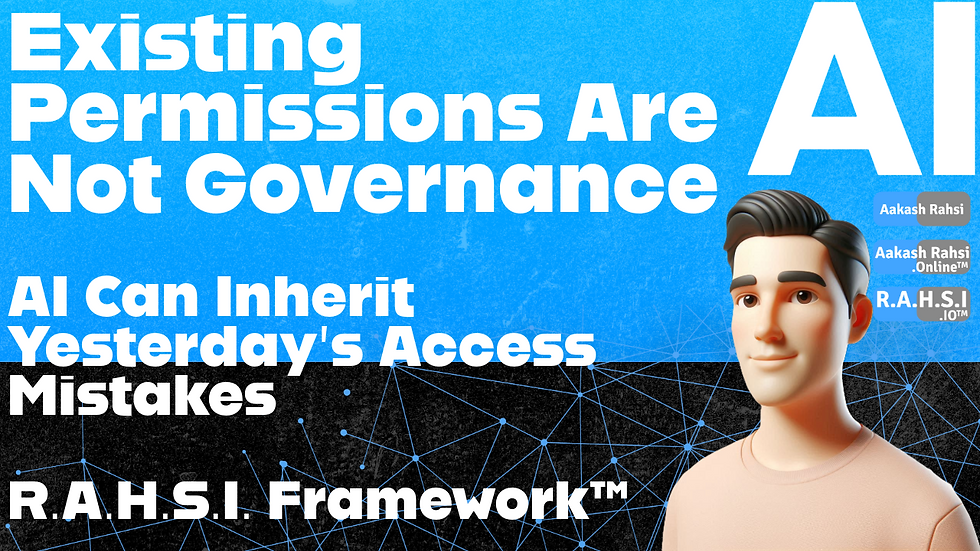 Existing Permissions Are Not Governance