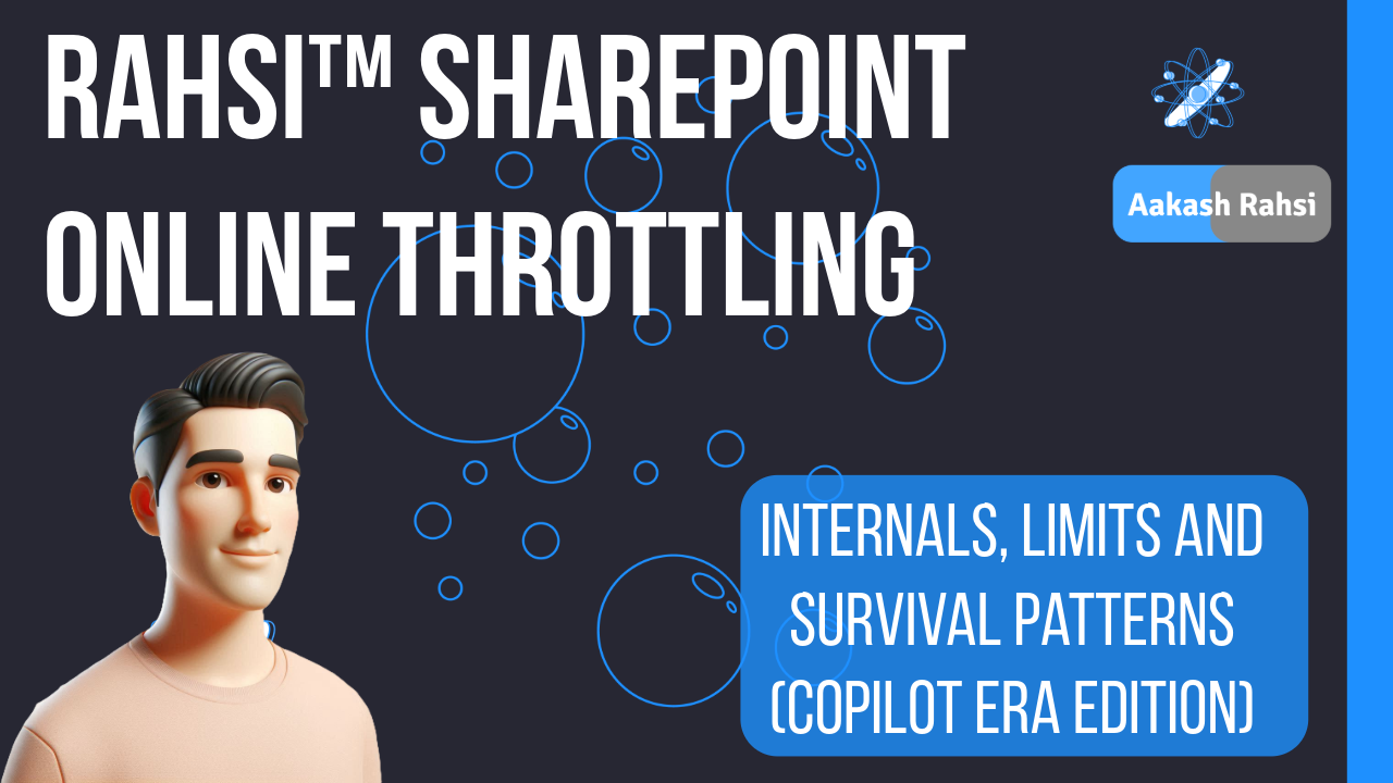 Throttling Pattern Rahsi™ SharePoint Online Throttling | Internals, Limits and Survival ...