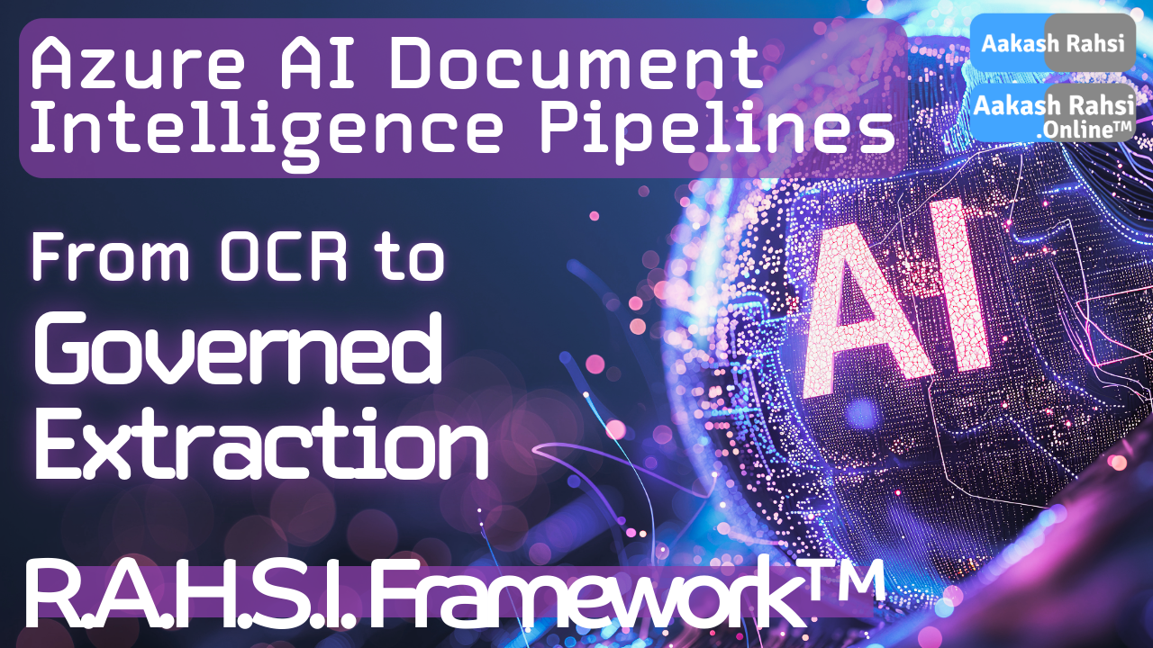 Azure AI Document Intelligence | From OCR to Governed Extraction | A R ...