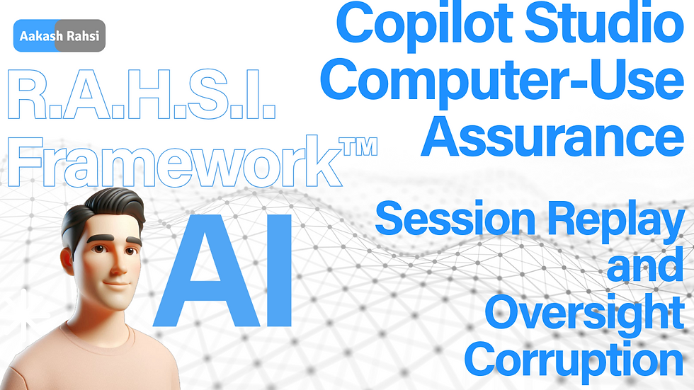 Copilot Studio Computer-Use Assurance