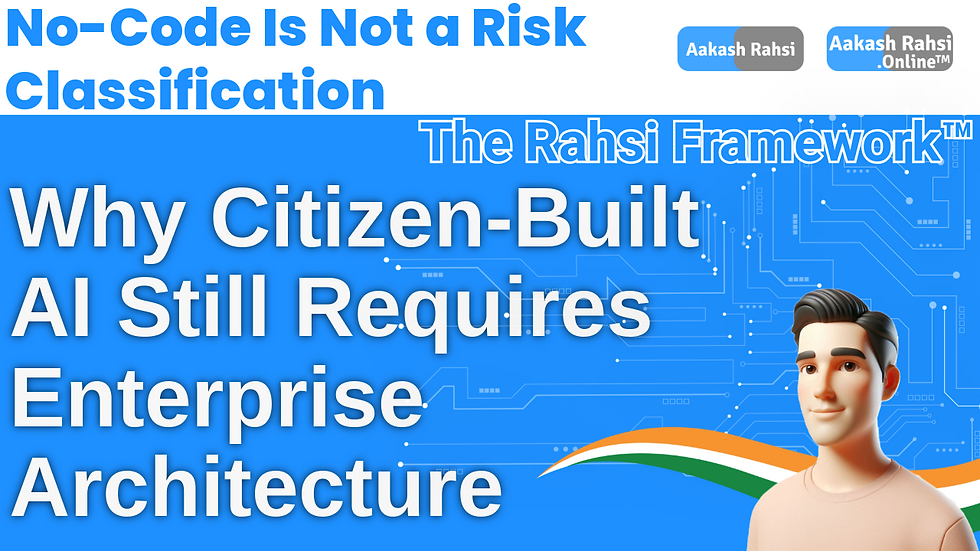 No-Code Is Not a Risk Classification