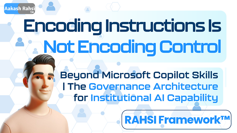 Encoding Instructions Is Not Encoding Control