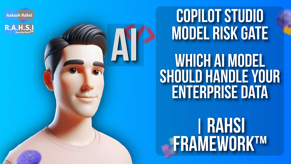 Copilot Studio Model Risk Gate