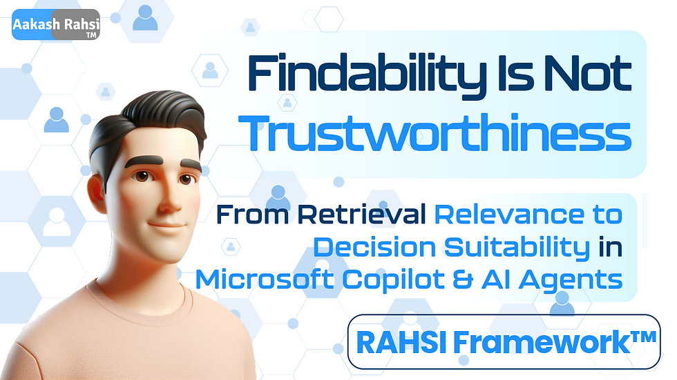 Findability Is Not Trustworthiness