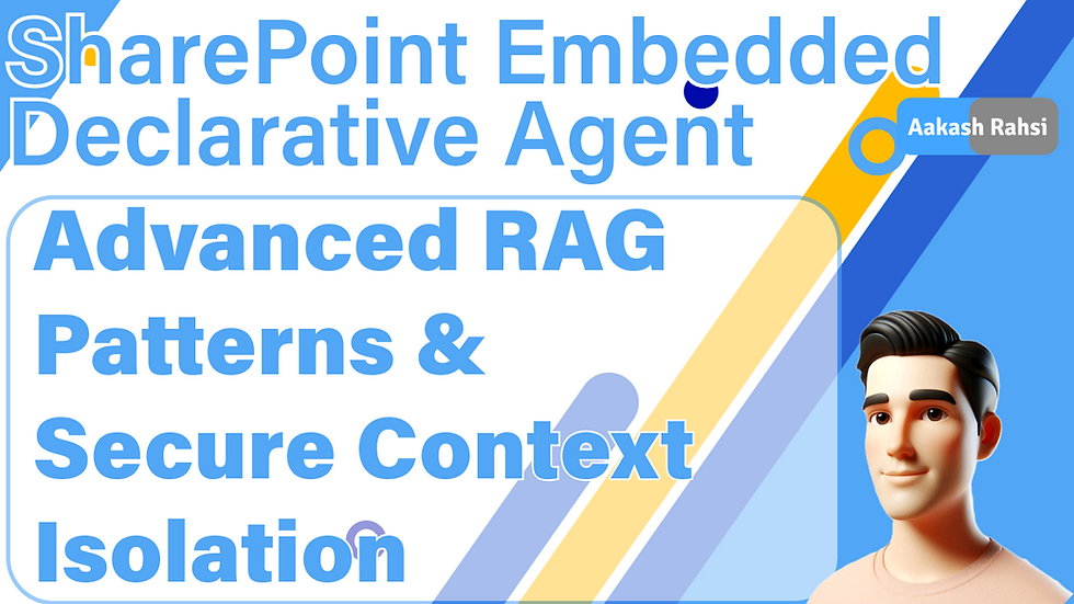 SharePoint Embedded Declarative Agent