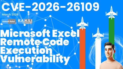 CVE-2026-26109 | Microsoft Excel Remote Code Execution Vulnerability: trust boundary + execution context blueprint, fixed proof closure now.