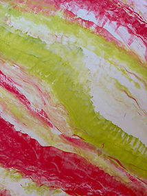 marble effect red and green