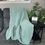 Thumbnail: 40"X50" Jadeite(medium green) Chunky Knit Chenille Blanket/Throw