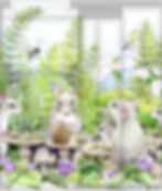 Redbubble backpack pattern superimposed on my artwork