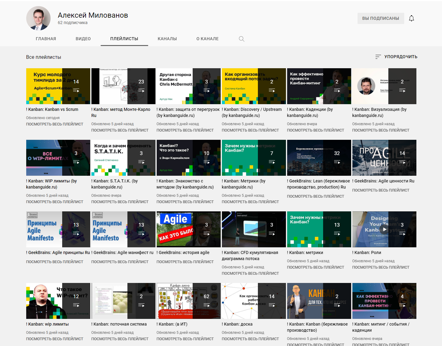#Копилка LIC. Подборка видео по Agile и проектному управлению content media