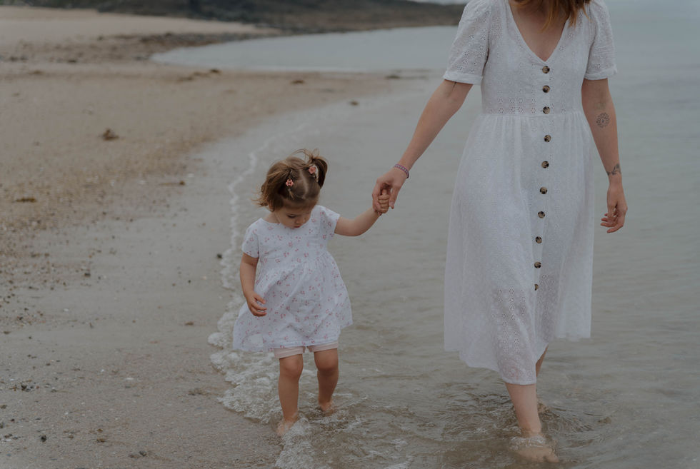 Séance photo mère et fille en Bretagne