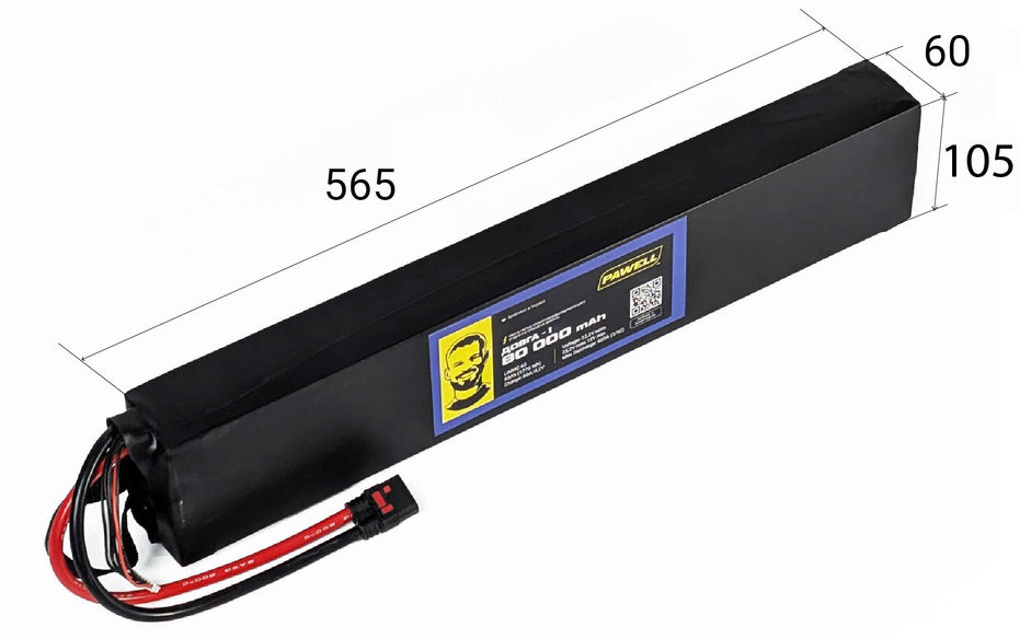 PAWELL "DOVHA-1" Battery (Dimensions)