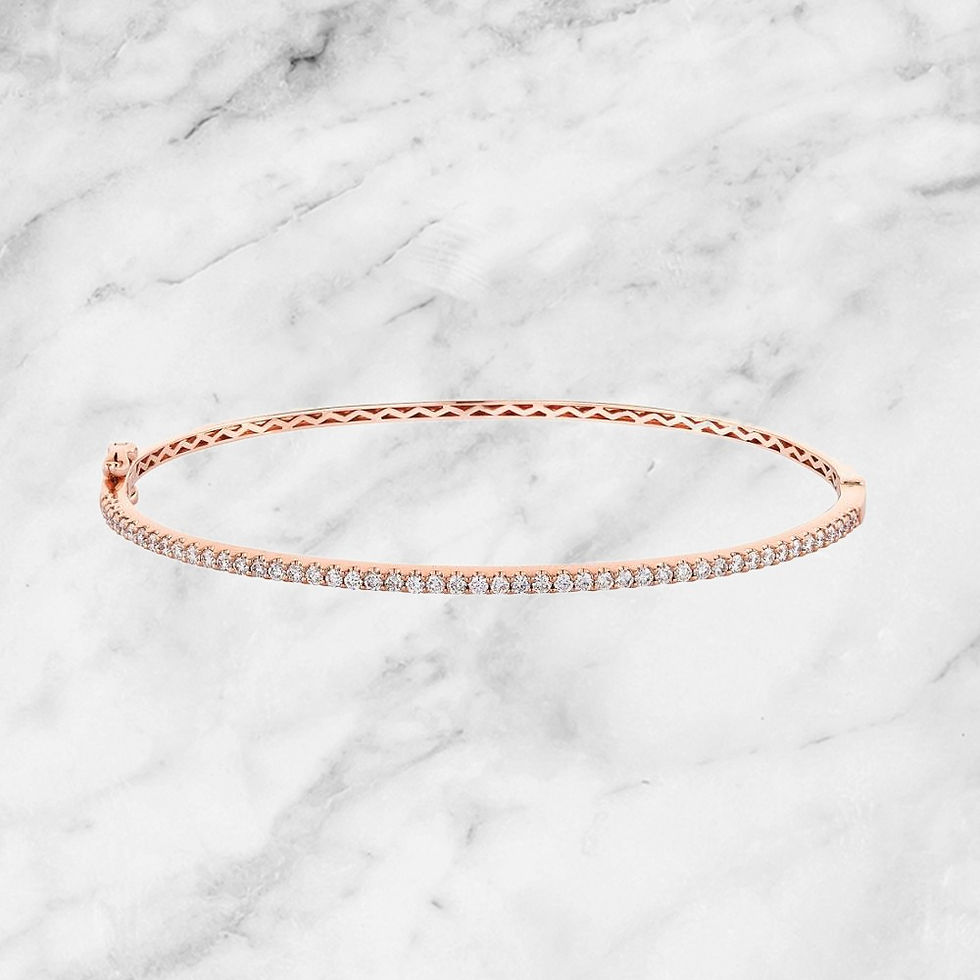Thumbnail: vvs1-Pour Vous Collection 18k Gold 0.59 TCW Diamonds Bangle