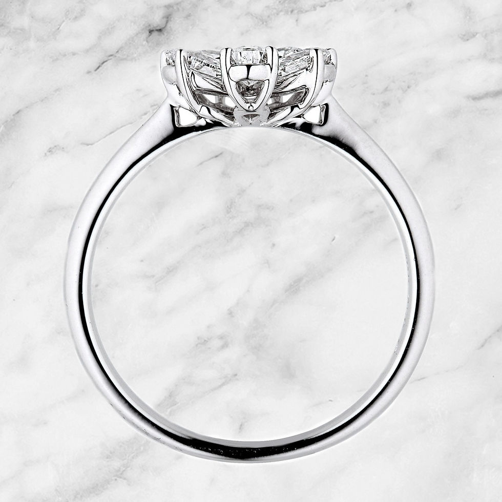 縮圖：vvs1-Pour Vous Collection 18k Gold 0.92 TCW Diamonds Flower Ring
