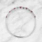 Thumbnail: vvs1-Pour Vous 18k White Gold 0.38ct Natural Ruby w/ 0.27 TCW Diamond Ba