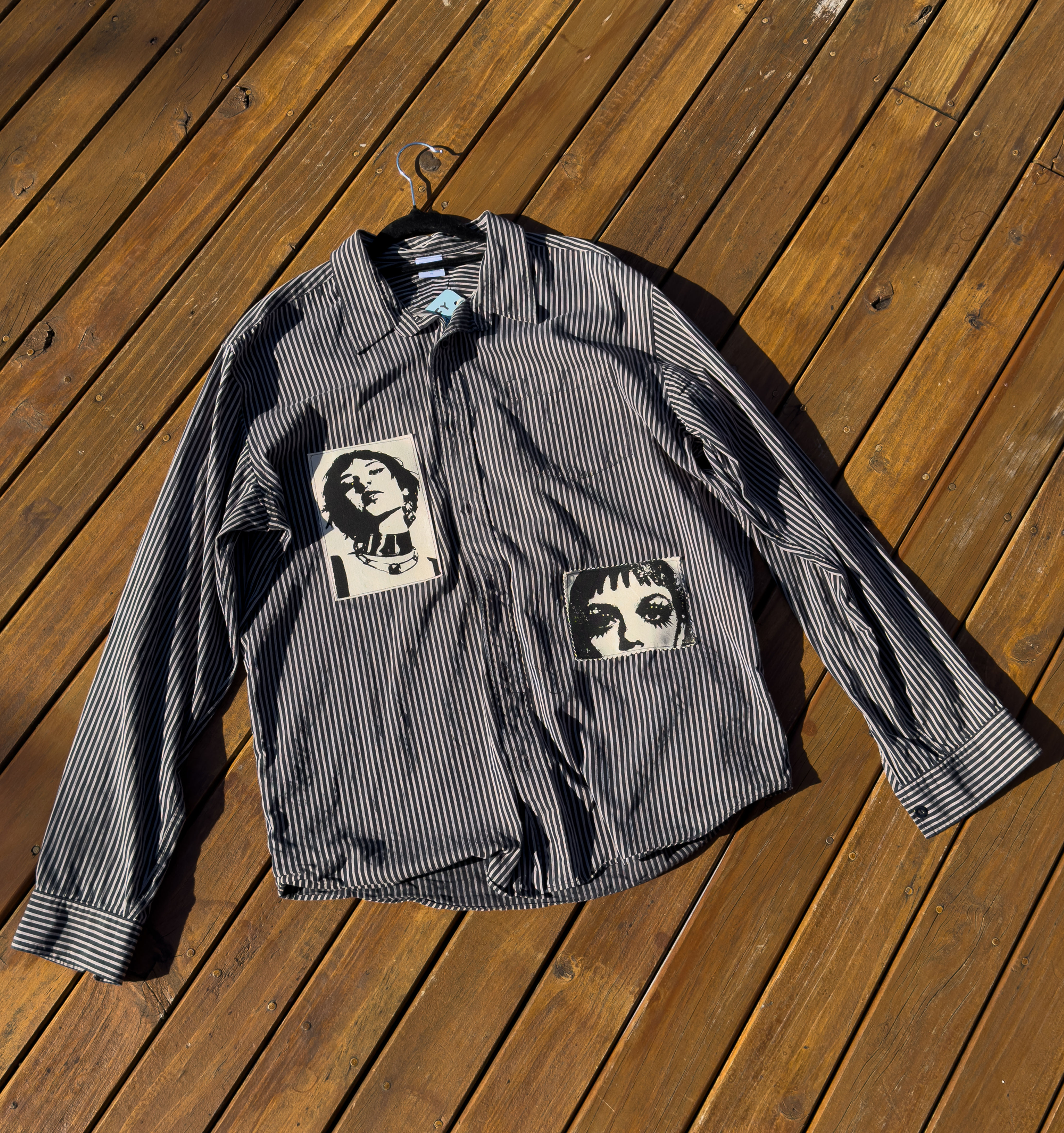 Patch button up