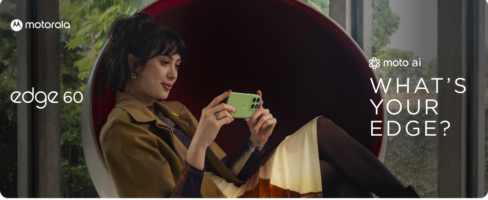 Le Motorola Edge 60 5G 8GoRAM+256GoROM Écran P-OLED 6.67"fhd+120Hz CPU Dimensity 7300 triple caméra arrière 50+10+50MP selfie 50MP batterie 5200mAh 68W Android 15 IP69 Dolby Atmos Wifi6 BT5.4 NFC