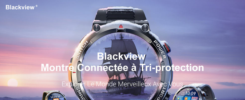 La Blackview Montre Connectée Homme Femme Illumination Batterie autonomie 100 Jours Écran Tactile 1.45" TFT Appel Bluetooth Cardio fréquence Analyse Sommeil 100+ Modes Sport pour Android/iOS (Noire) 