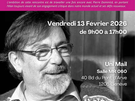 Revivez la journée hommage à Pierre Dominicé avec nos nouvelles vidéos du 13 février 2026 à Genève