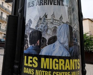French mayor sparks row with anti-migrant posters