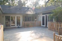 Patio before