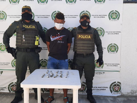  SUJETO ES SORPRENDIDO CON ESTUPEFACIENTES LISTO PARA SU VENTA 
