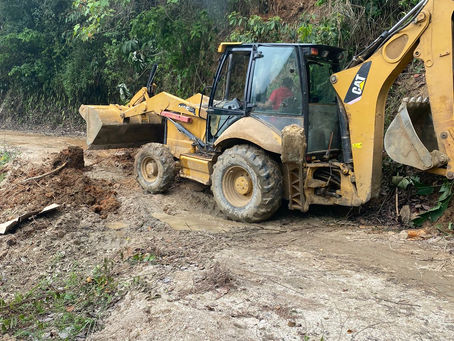 Gobernación del Magdalena inició despeje de la vía afectada por derrumbes en Palmor