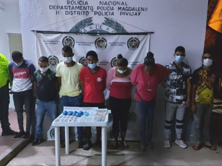 ARREMETIDA CONTRA GRUPOS DELINCUENCIALES EN EL MAGDALENA DEJA OCHO CAPTURADOS EN PIVIJAY 