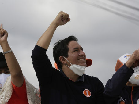 Fuerza Ciudadana saluda la victoria en primera vuelta de Andrés Arauz