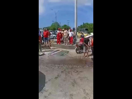 Guerra del centavo, produce accidente de tránsito en la calle 30, frente al colegio ITIDA de Soledad