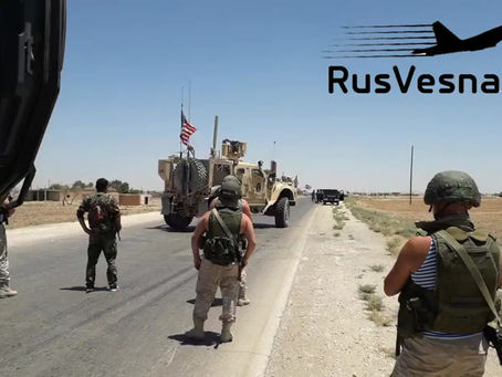MILITARES RUSOS bloquearon un convoy del ejército estadounidense